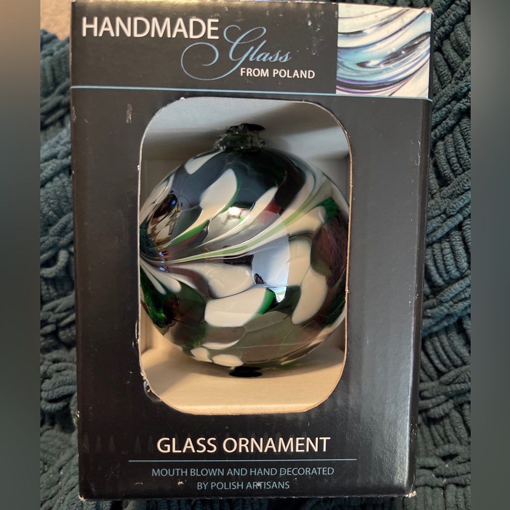 ZORZA Handmade Glass from Poland Ornament